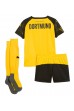 Fotbalové Dres Borussia Dortmund Dětské Domácí Oblečení 2025-26 Krátký Rukáv (+ trenýrky)